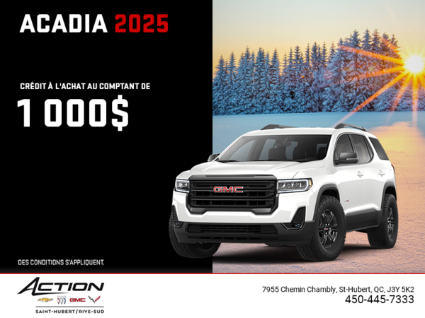 Le GMC Acadia 2025