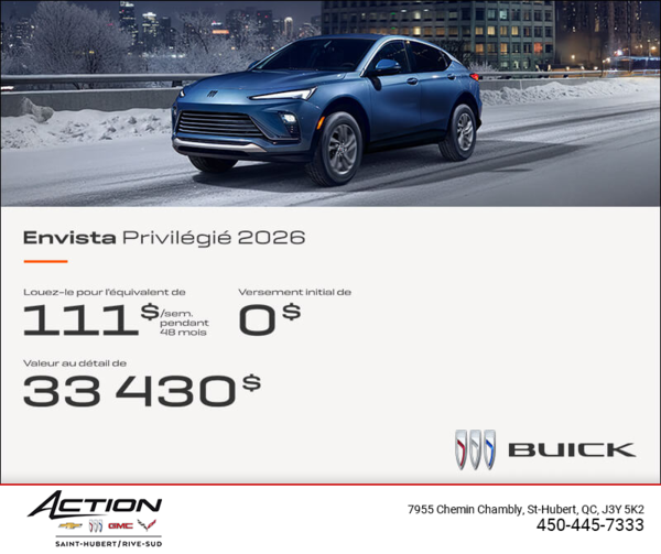 Procurez-vous la Buick Envista 2026