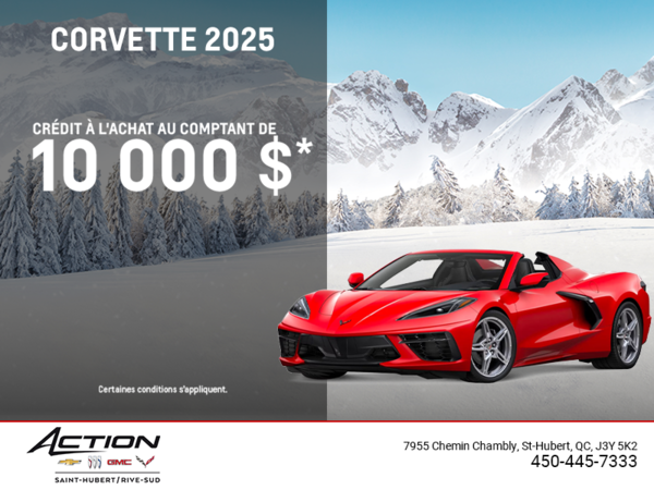 Procurez-vous le Chevrolet Corvette 2025