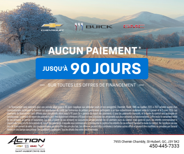 L'événement Chevrolet 90 jours