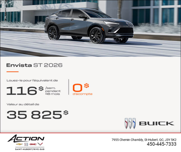Procurez-vous la Buick Envista 2026