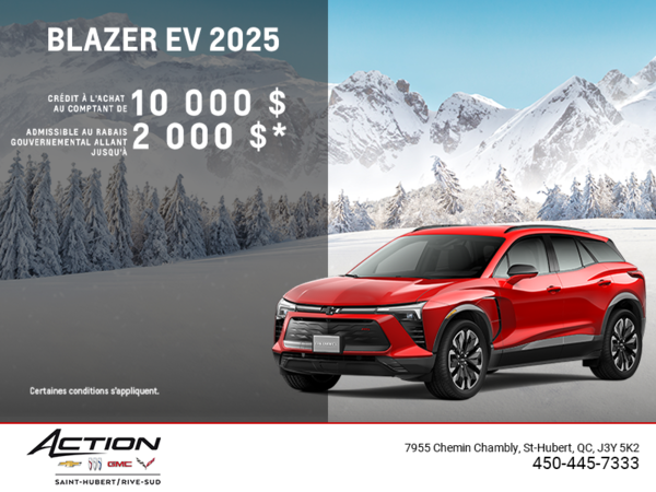 Procurez-vous le Chevrolet Blazer EV 2025