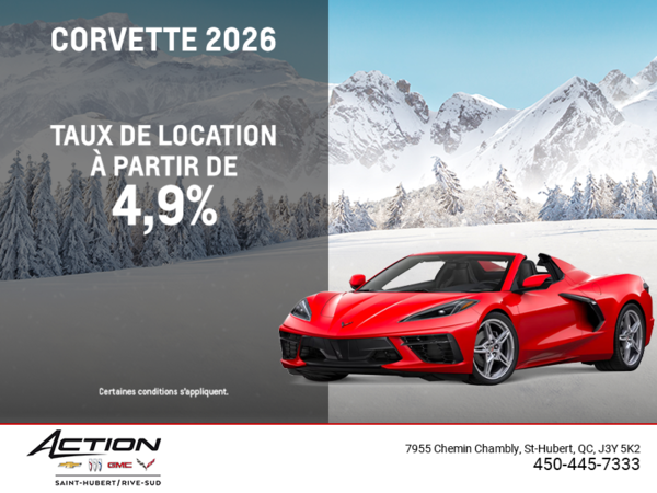 Procurez-vous le Chevrolet Corvette 2026