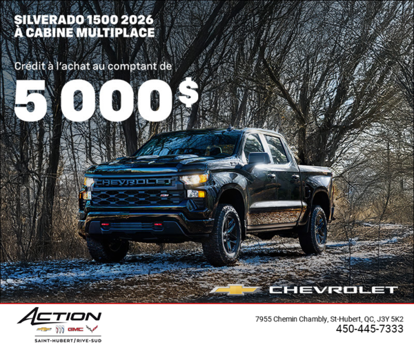 Procurez-vous le Chevrolet Silverado 1500 2026