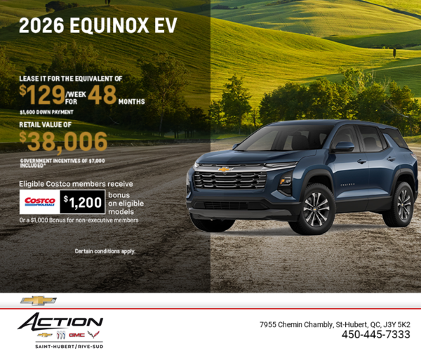 Get the 2026 Chevrolet Equinox EV