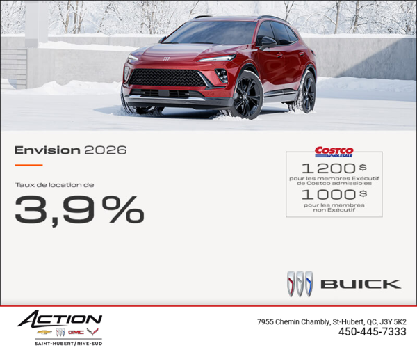 Procurez-vous la Buick Envision 2026