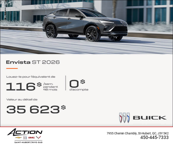 Procurez-vous la Buick Envista 2026