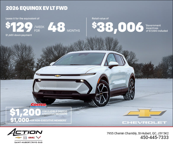 Get the 2026 Chevrolet Equinox EV