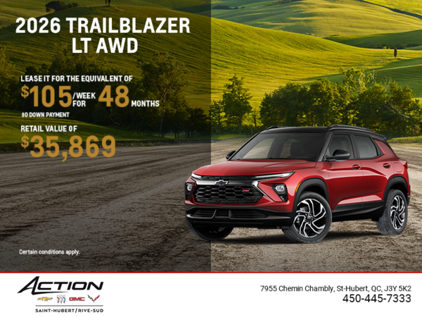 Get the 2026 Chevrolet Trailblazer LT AWD