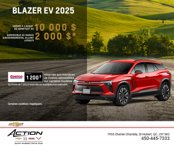 Procurez-vous le Chevrolet Blazer EV 2025