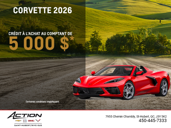 Procurez-vous le Chevrolet Corvette 2026