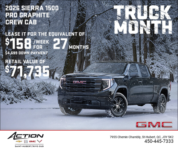 The 2026 GMC Sierra 1500 Pro Graphite Crew Cab