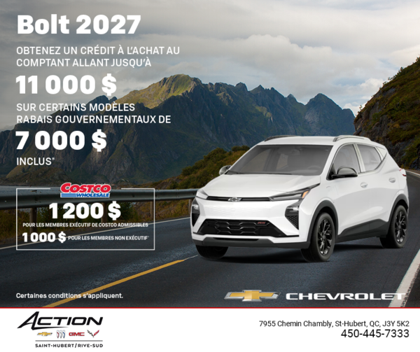 Procurez-vous le Chevrolet Bolt 2027
