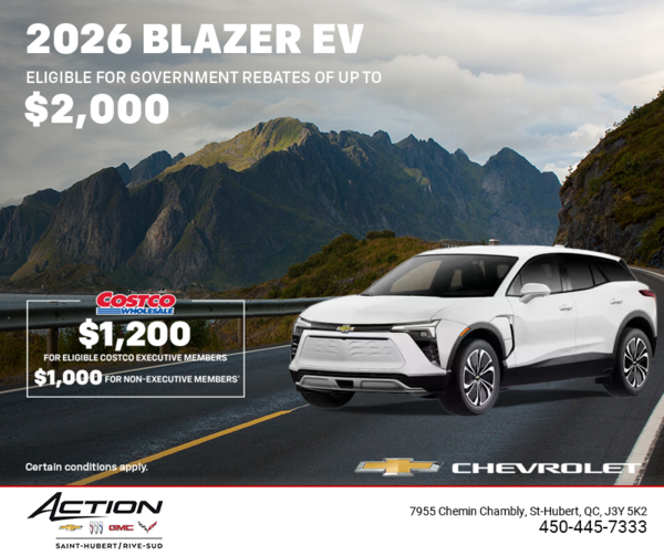 Get the 2026 Chevrolet Blazer EV