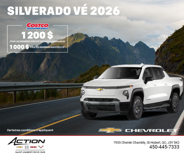 Procurez-vous le Chevrolet Silverado VÉ 2026