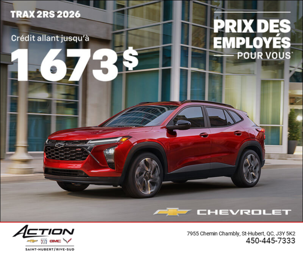 Le Chevrolet Trax 2026