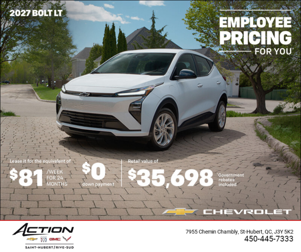 Get the 2027 Chevrolet Bolt LT