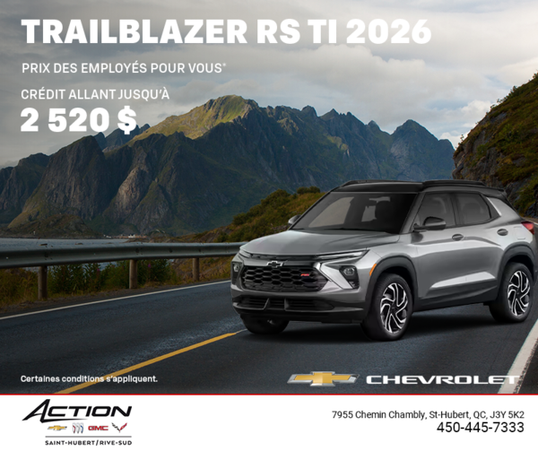 Le Chevrolet Trailblazer 2026