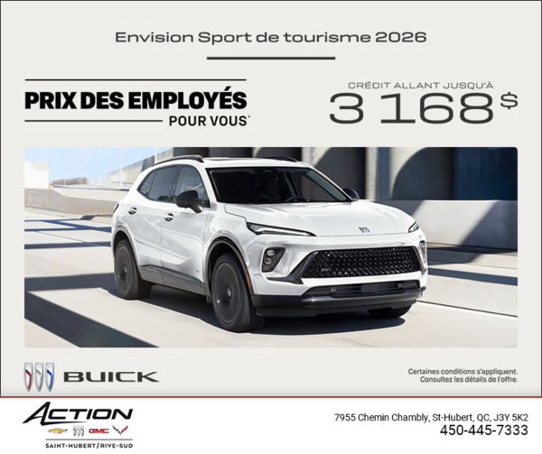 Procurez-vous la Buick Envision 2026