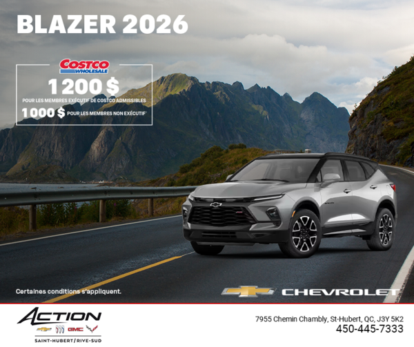 Procurez-vous le Chevrolet Blazer 2026