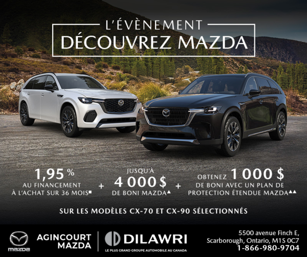 L'événement Découvrez Mazda