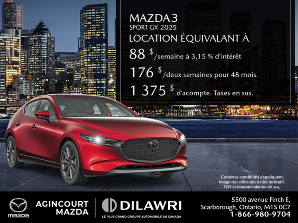 Procurez-vous le Mazda 3 Sport 2025