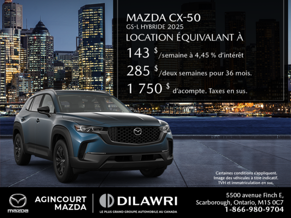 Procurez-vous le Mazda Cx-50 Hybride 2025