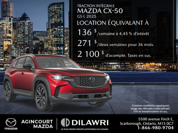 Procurez-vous le Mazda Cx-50 2025