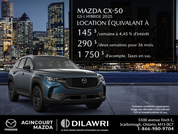 Procurez-vous le Mazda Cx-50 Hybride 2025