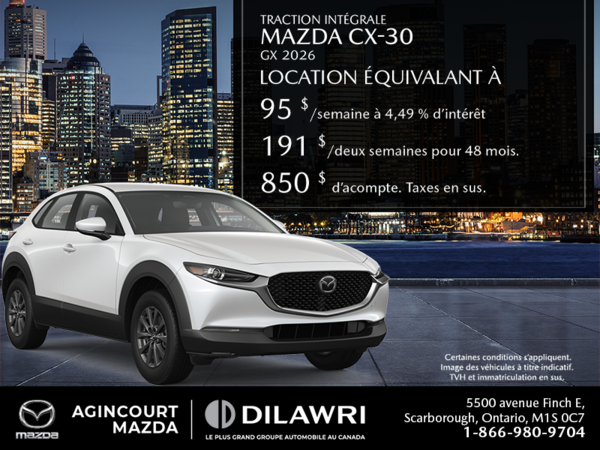 Procurez-vous le Mazda CX-30 2026