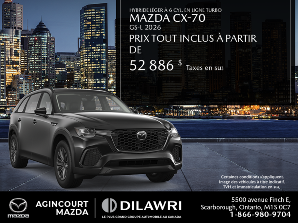 Procurez-vous le Mazda Cx-70 Hybride Léger 2026