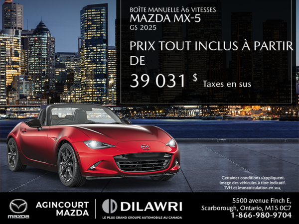 Procurez-vous le Mazda Mx-5 2025