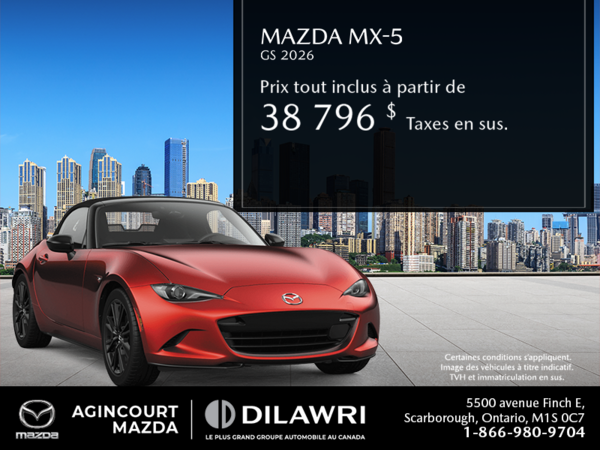 Procurez-vous le Mazda Mx-5 2026
