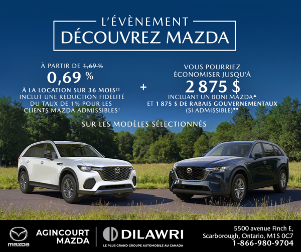 L'événement découvrez Mazda