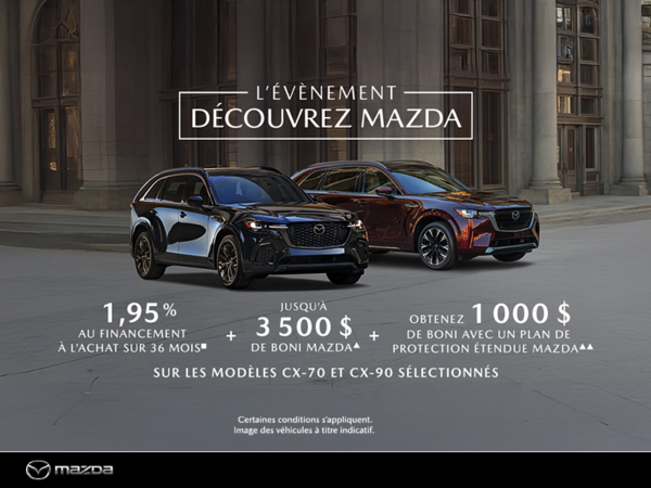 L'événement Découvrez Mazda