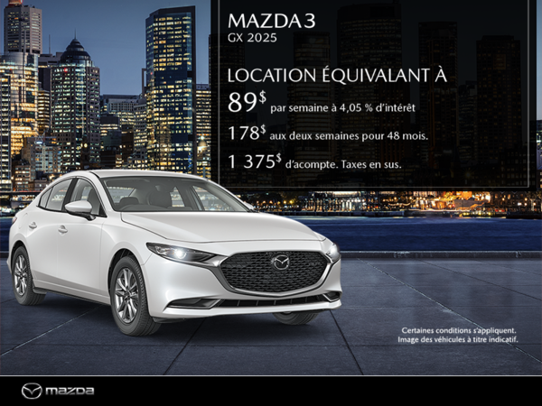Procurez-vous le Mazda3 2025