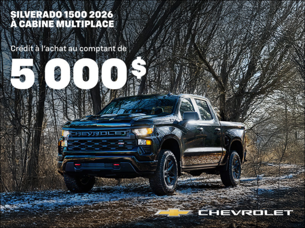 Procurez-vous le Chevrolet Silverado 1500 2026