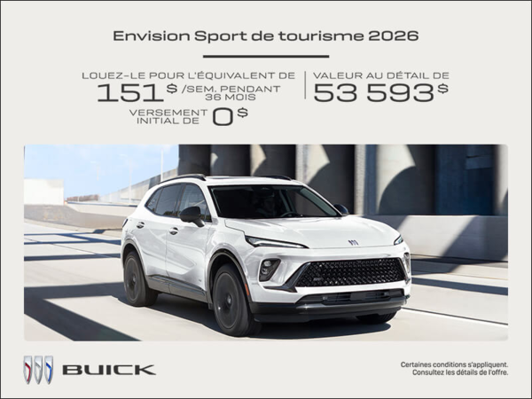 Procurez-vous la Buick Envision 2026
