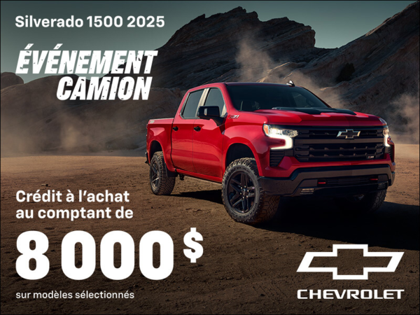 Procurez-vous le Chevrolet Silverado 1500 2025