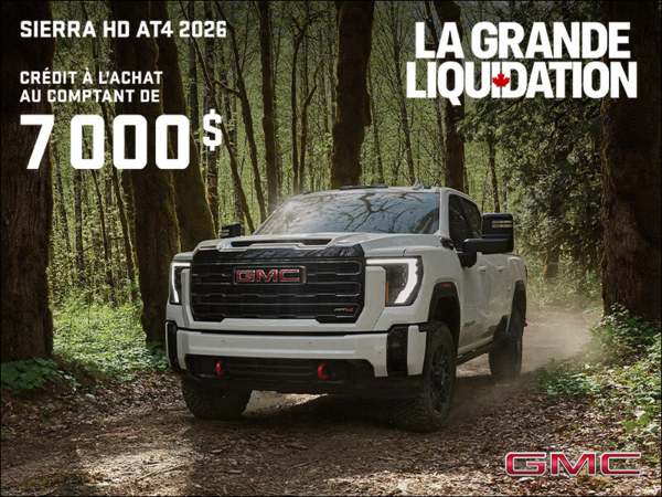 Le GMC Sierra HD AT4 2026