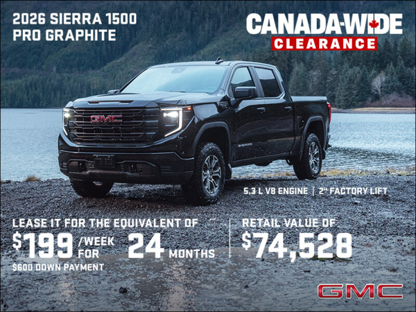 The 2026 GMC Sierra 1500 Pro Graphite Crew Cab