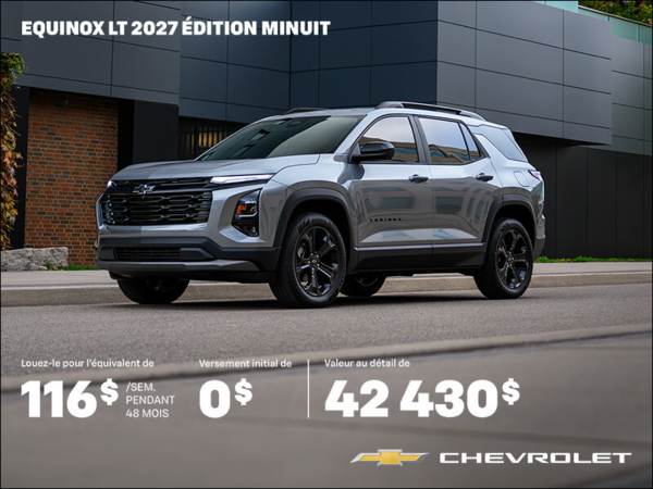 Procurez-vous le Chevrolet Equinox  2027