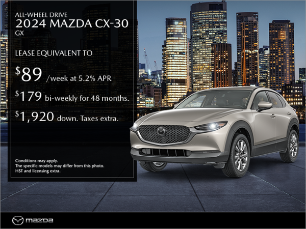 Lallo Mazda - Get the 2024 Mazda CX-30 today!