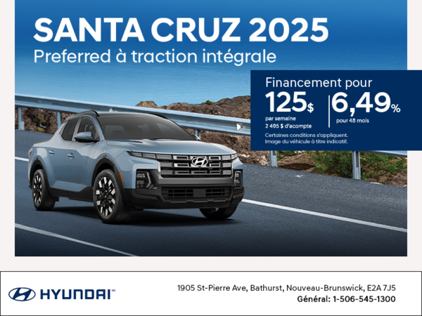 Procurez-vous le Hyundai Santa Cruz 2025