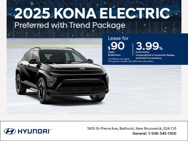 Get the 2025 Hyundai KONA Electric