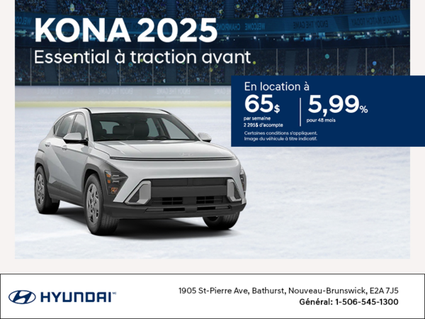 Procurez-vous le Hyundai Kona 2025