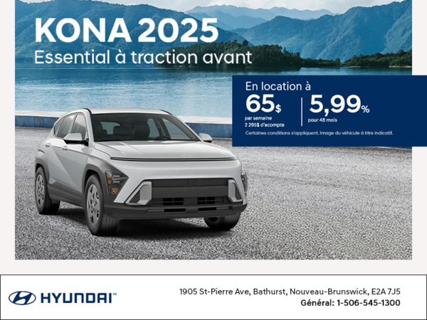 Procurez-vous le Hyundai Kona 2025