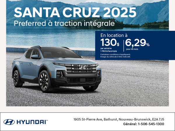 Procurez-vous le Hyundai Santa Cruz 2025