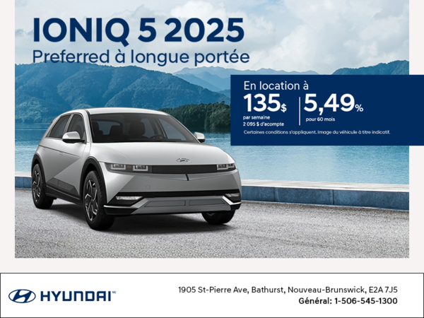 Procurez-vous le Hyundai Ioniq 5 2025