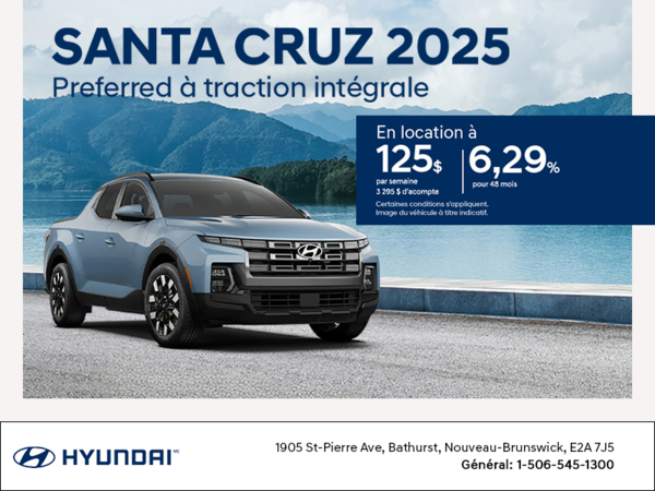 Procurez-vous le Hyundai Santa Cruz 2025